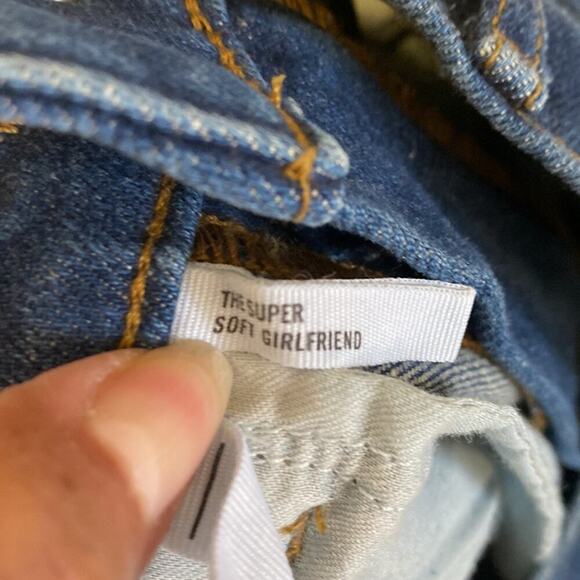 Loft Super Soft Girlfriend Jeans tapered leg relaxed fit summer coastal grandma - Picture 8 of 9